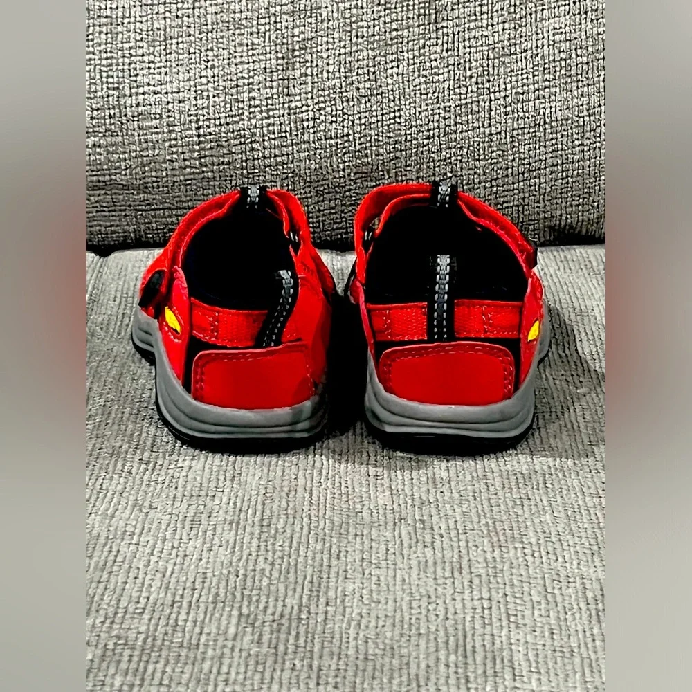 Keen Kids Red and Black Closed-Toe Sandals